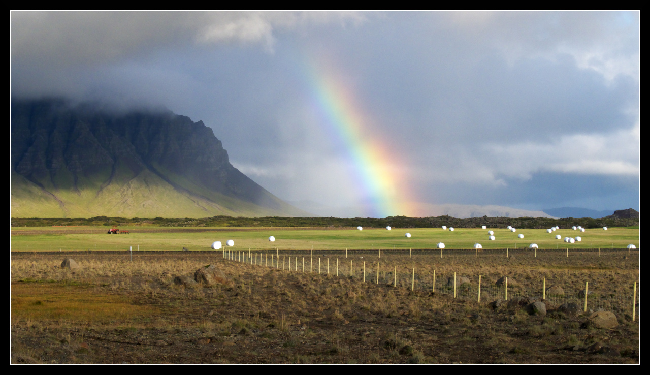 Wallpapers Nature Rainbows Campagne Islandaise