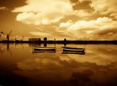 Fonds d'cran Bateaux Reflets d'or