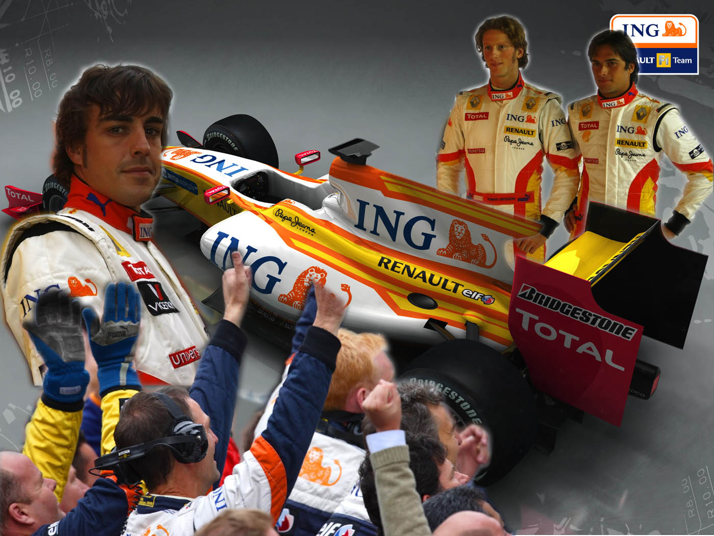 Wallpapers Cars Formules 1 ING Renault F1 team 2009