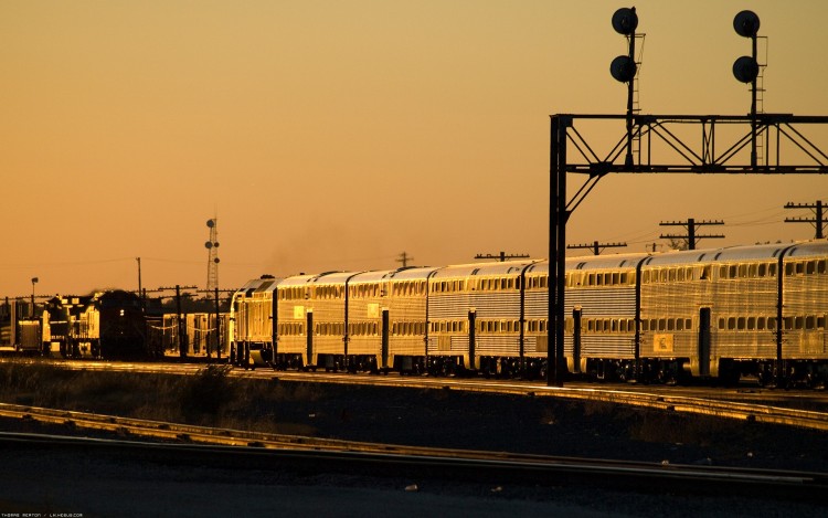 Wallpapers Various transports Trains Lumire sur les wagons