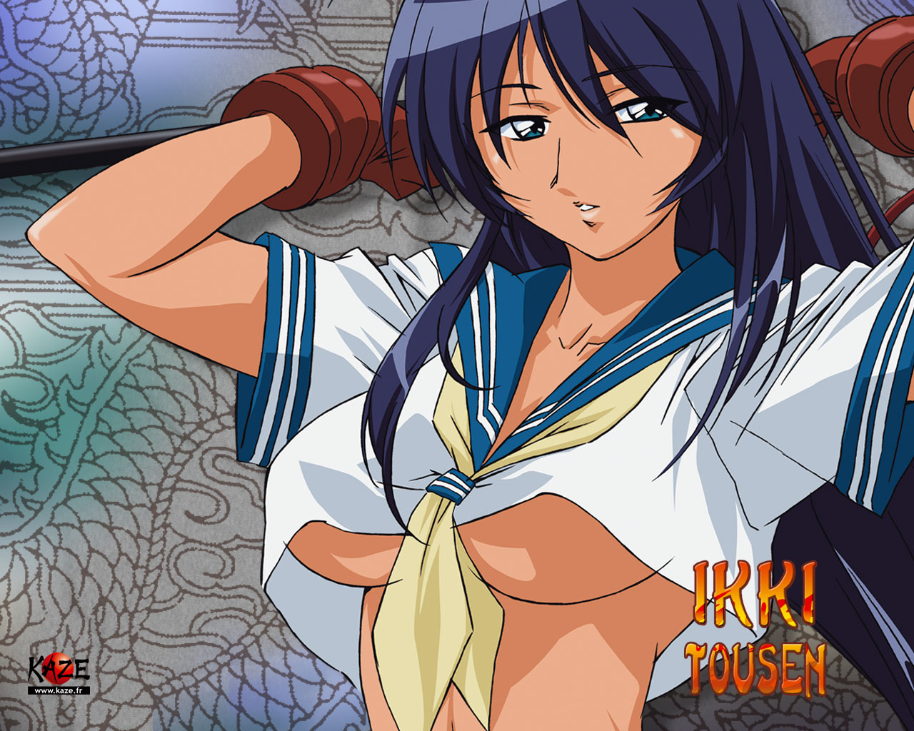 Fonds d'cran Manga Ikkitousen Dragon Destiny femme 2