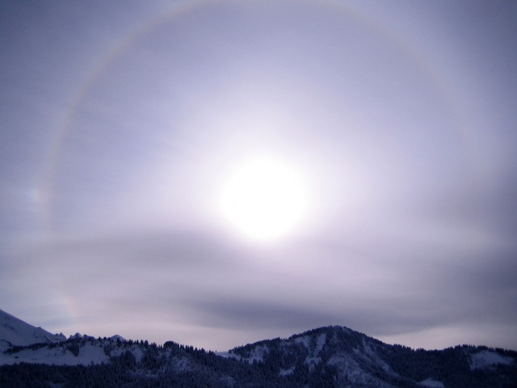 Fonds d'cran Nature Couchers et levers de Soleil Halo solaire