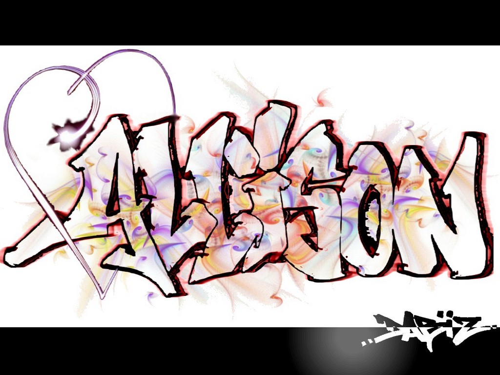 Wallpapers Digital Art Graffitis - Typography allison...