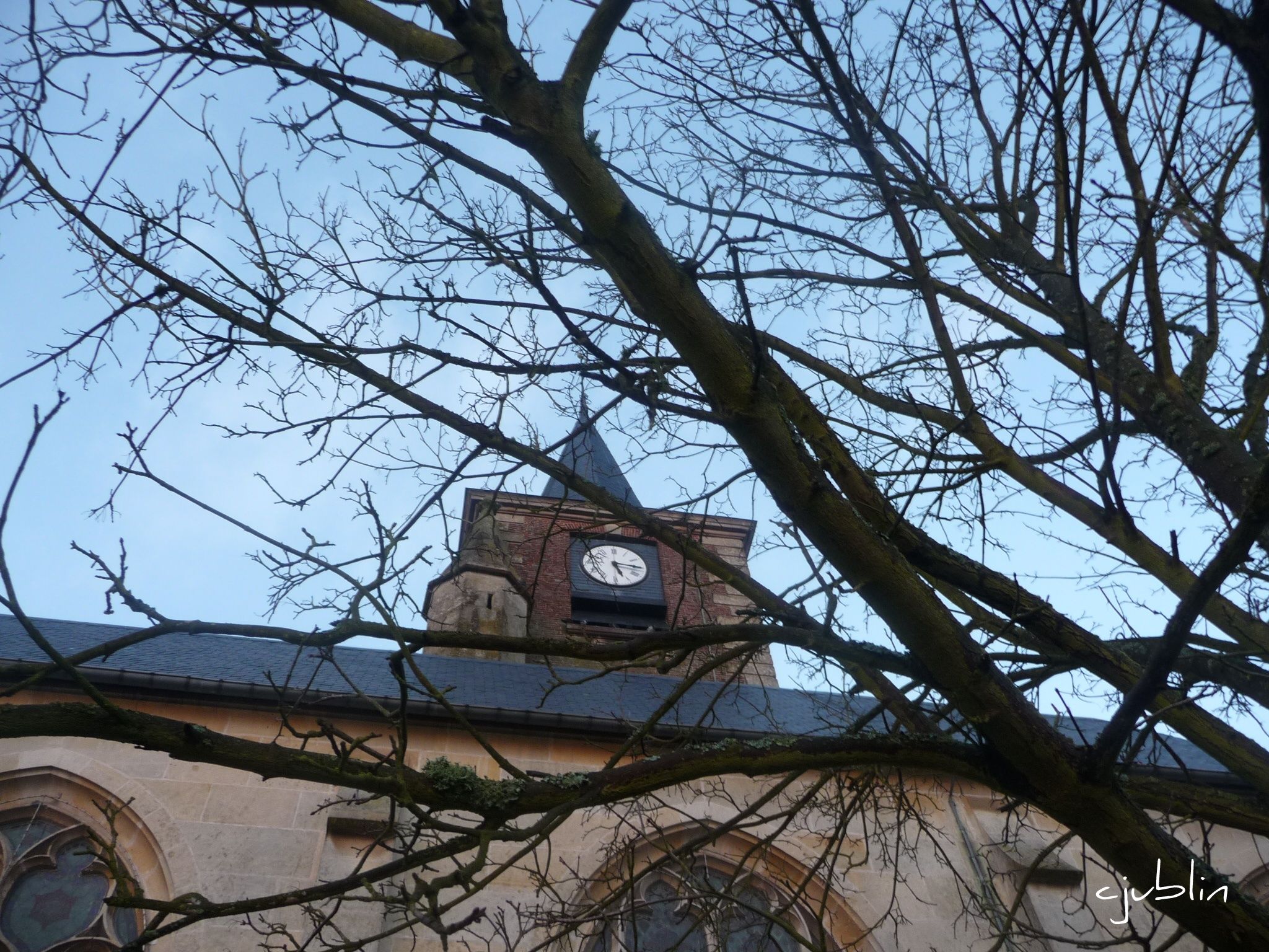 Fonds d'cran Constructions et architecture Edifices Religieux l'glise est  l'heure