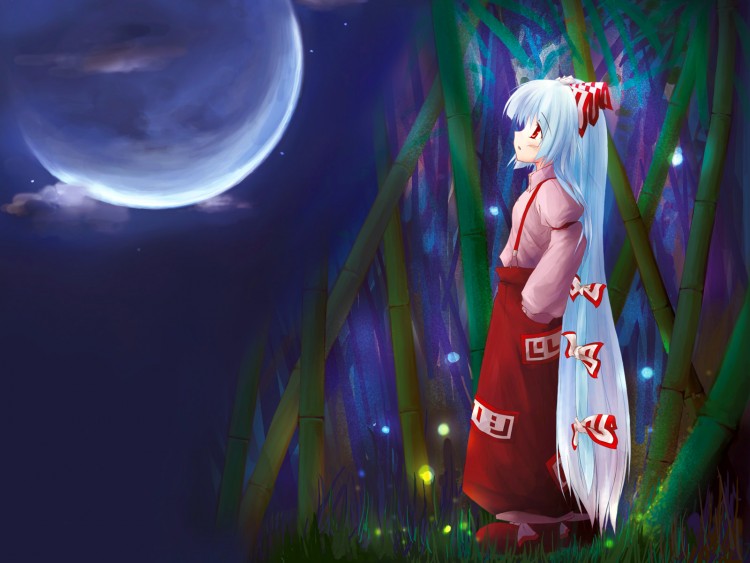 Fonds d'cran Manga Fujiwara No Mokou Fujiwara No Mokou