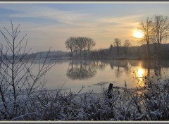 Fonds d'cran Nature Hiver sur les Marais d'Isle  Saint-Quentin (02)