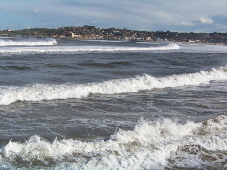 Wallpapers Nature Seas - Oceans - Beaches Plage de San Lorenzo, Gijn (Asturias).