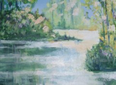 Fonds d'cran Art - Peinture lac