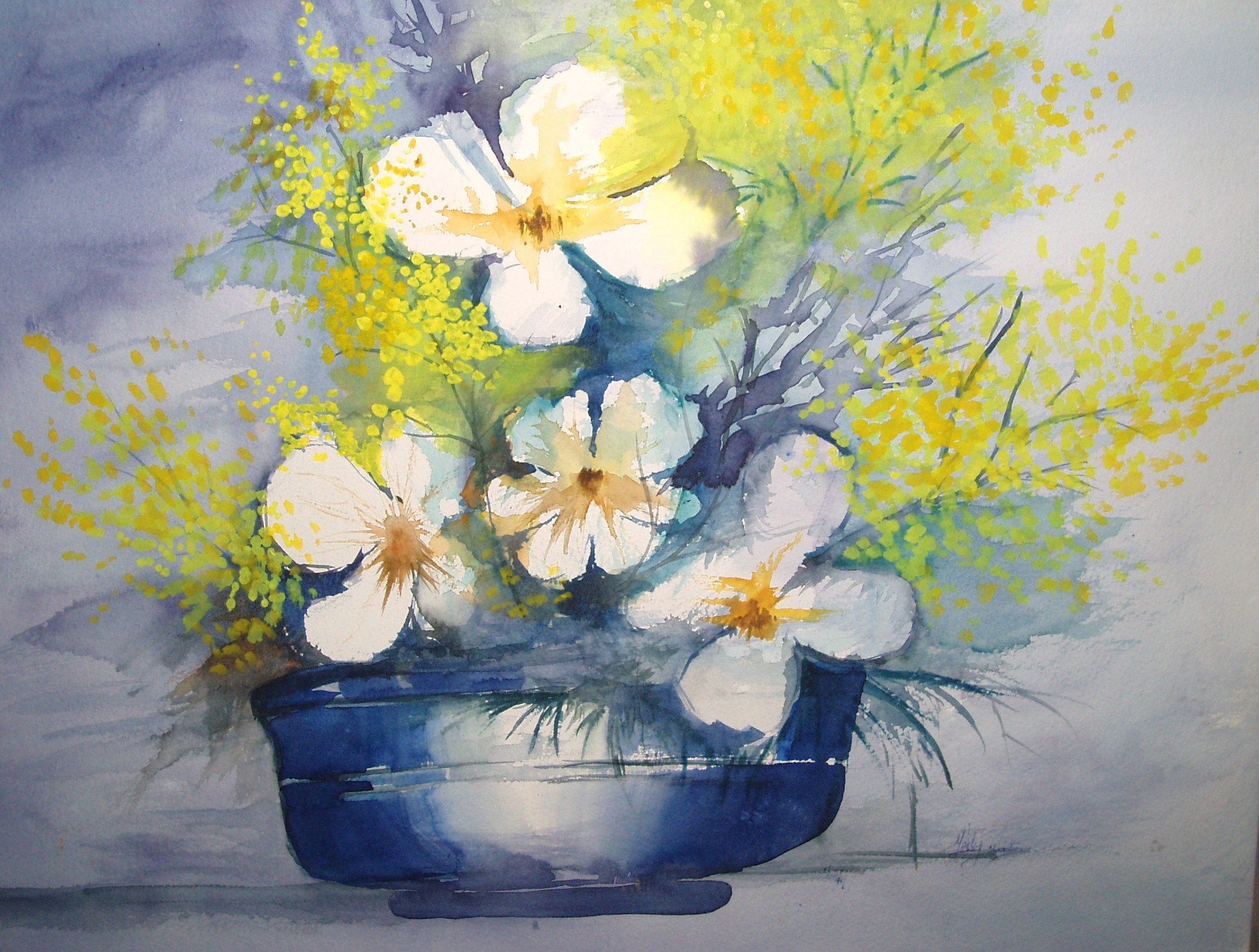 Fonds d'cran Art - Peinture Fleurs bouquet de felurs