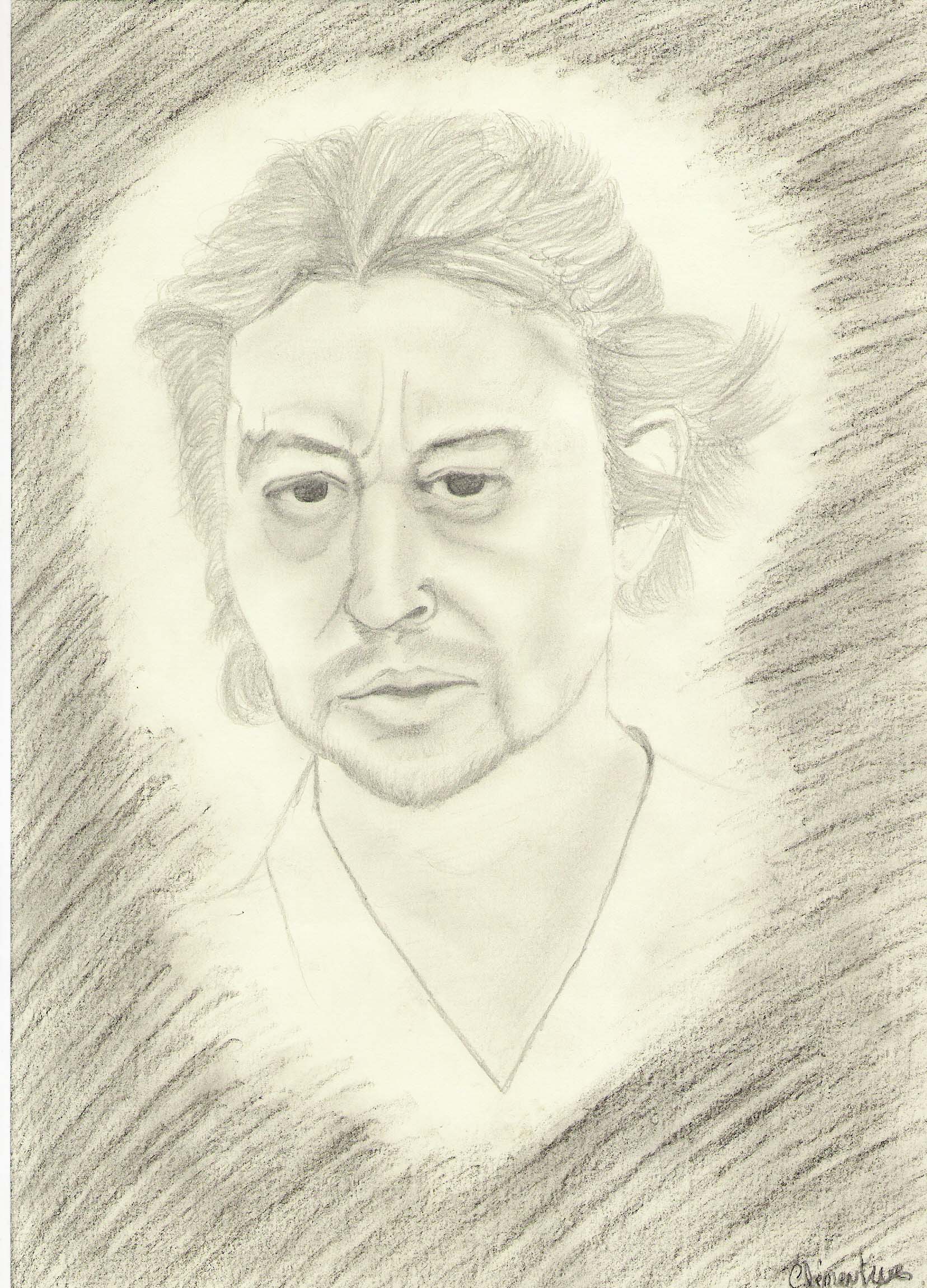 Fonds d'cran Art - Crayon Portraits Serge Gainsbourg