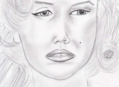 Fonds d'cran Art - Crayon Marilyne Monroe