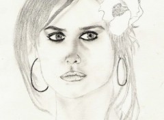 Fonds d'cran Art - Crayon Penelope Cruz