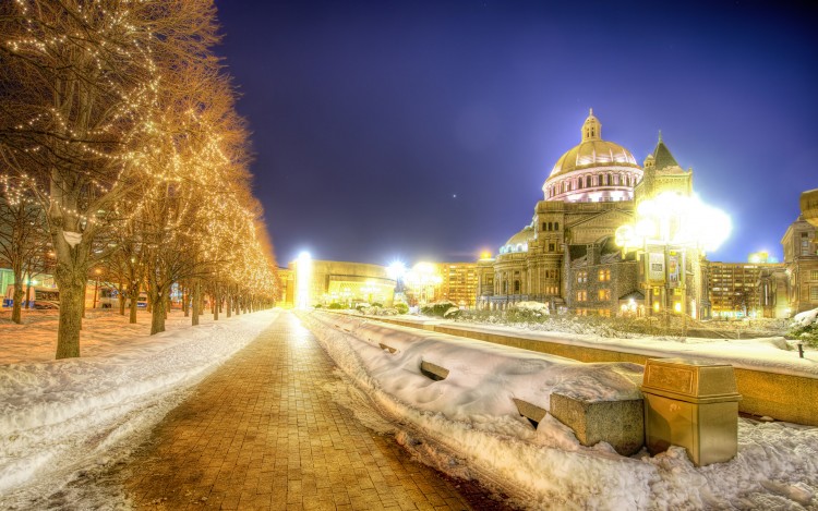 Fonds d'cran Constructions et architecture Monde moderne A Chilly Night in Boston