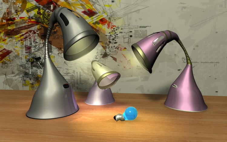 Wallpapers Digital Art 3D - Cinema 4D lamp family