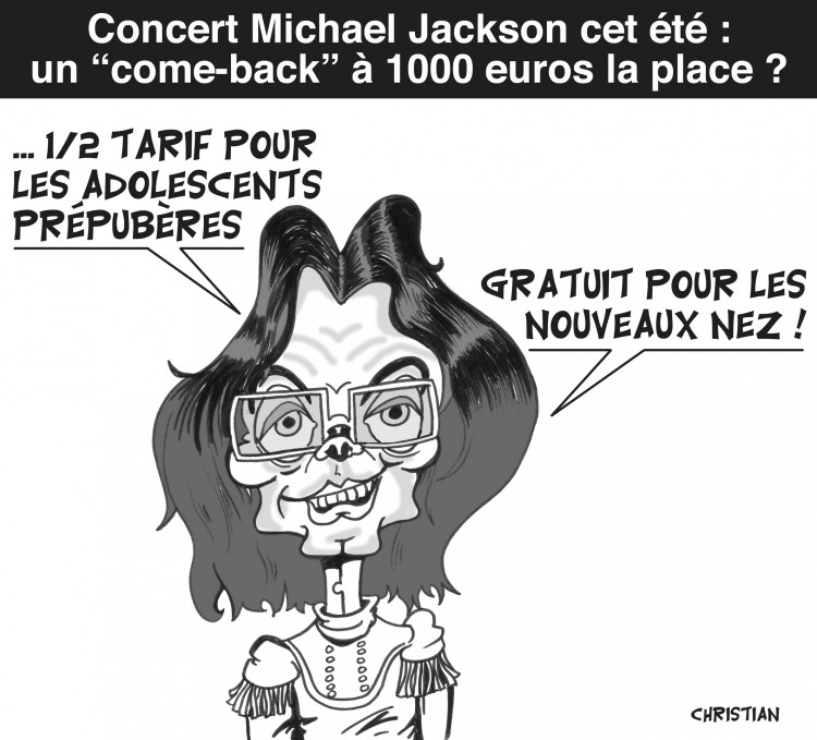 Wallpapers Art - Pencil Caricatures Concert Michael JACKSON ... PAS POUR TOUTES LES BOURSES !