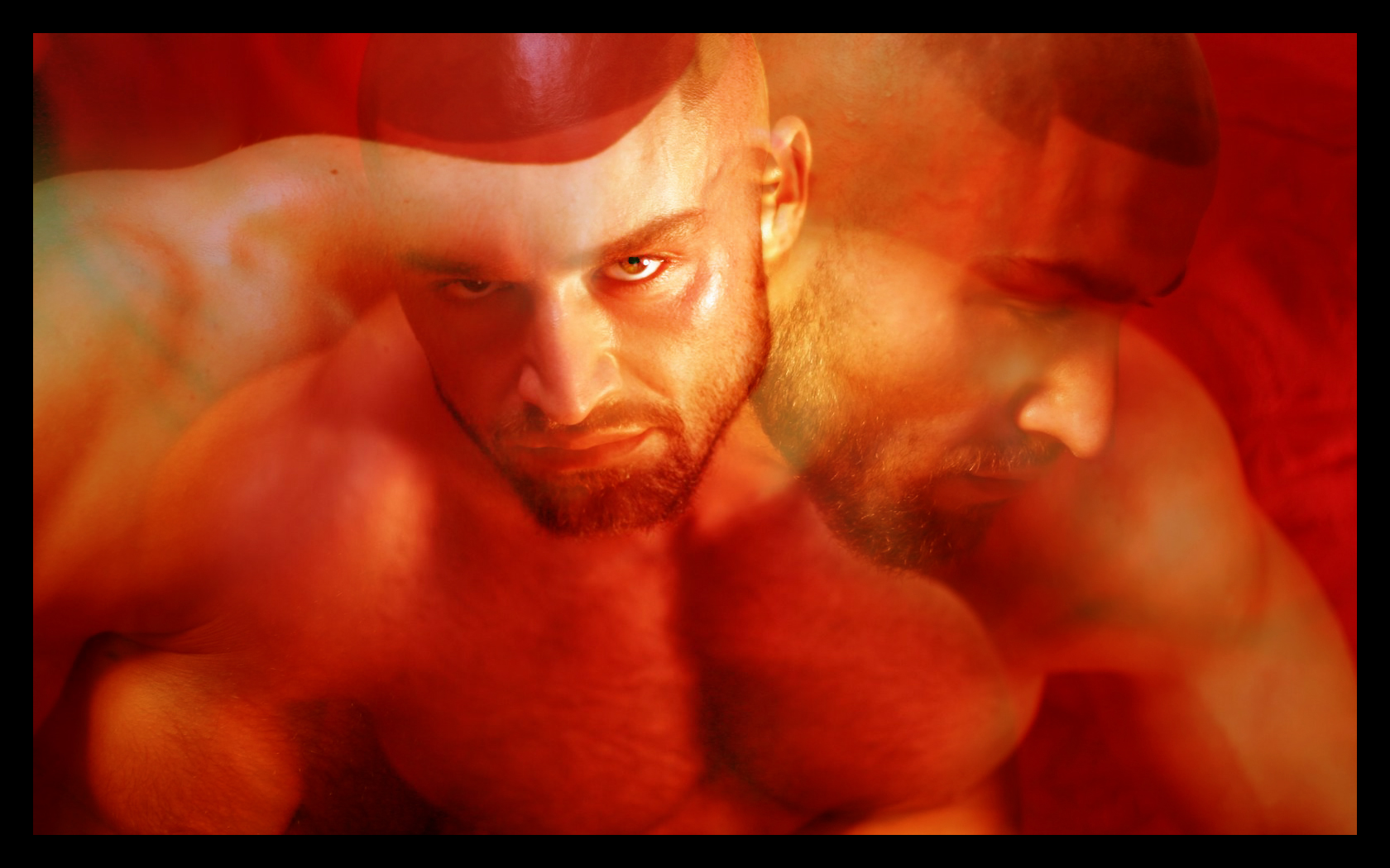 Fonds d'cran Hommes - Evnements Portraits Franois Sagat rouge