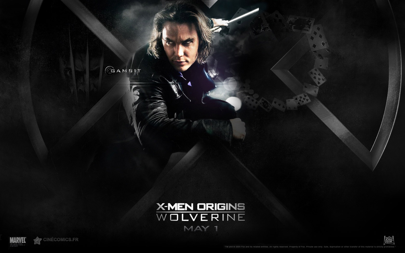 Fonds d'cran Cinma X-Men Origins - Wolverine X-Men Origins Wolverine, Gambit, deadpool, dents de sabre quand Hugh Jackman revient le 29 Avril 2009