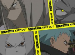 Fonds d'cran Manga !!!KEEP OUT!!! < Black * Star & Mifune > !!!KEEP OUT!!!