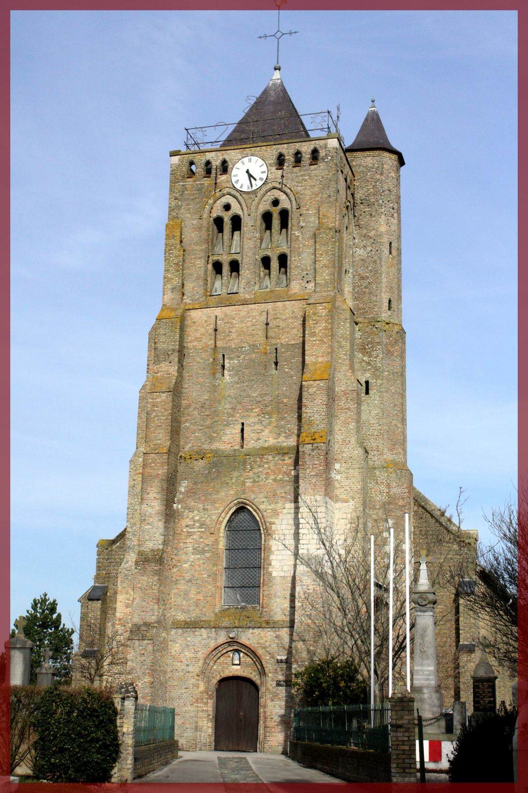 Wallpapers Constructions and architecture Religious Buildings Eglise de Brouckerque