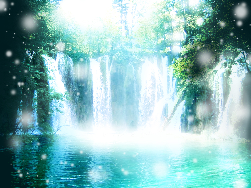 Wallpapers Digital Art Nature - Landscapes Cascade magique