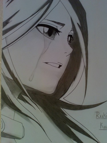 Fonds d'cran Art - Crayon Manga - Bleach Rukia 