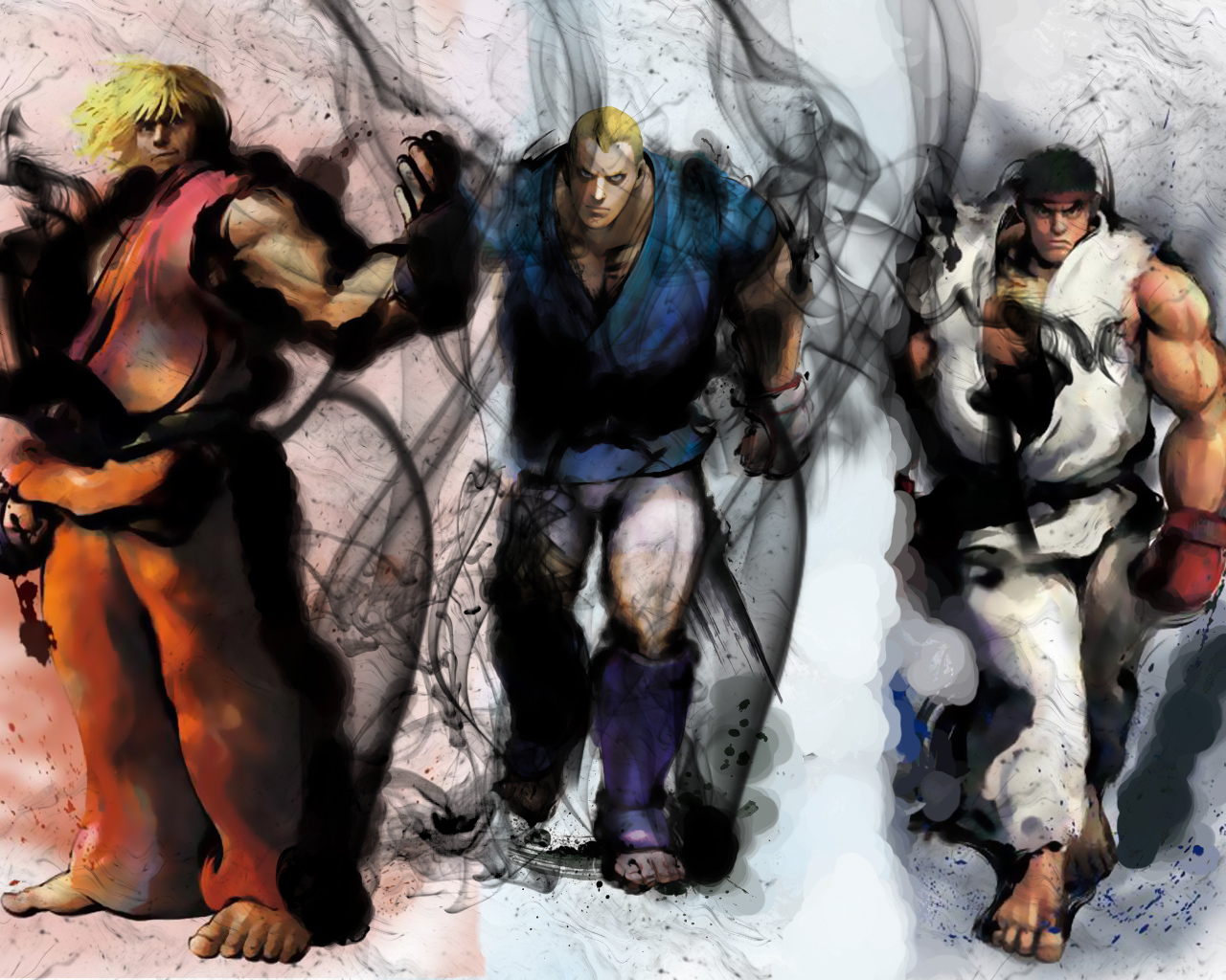 Wallpapers Video Games Street Fighter IV abel ken et ryu