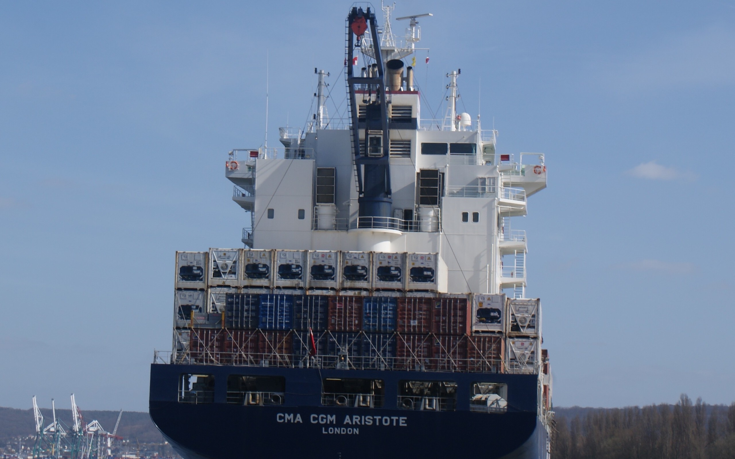 Wallpapers Boats Merchant navy Porte containers