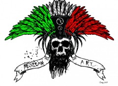 Fonds d'cran Art - Numrique Moctezuma`s Skull