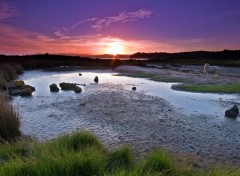 Wallpapers Nature Coucher de soleil sur le parc Ambury 