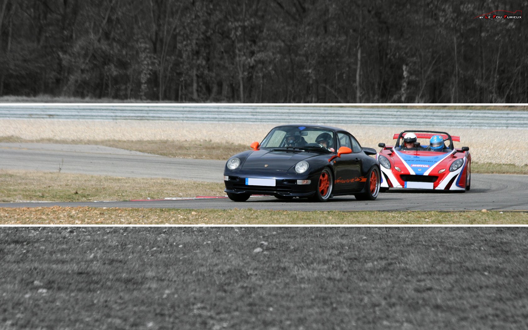 Fonds d'cran Voitures Porsche Porsche Carrera RS VS Lotus 2 Eleven