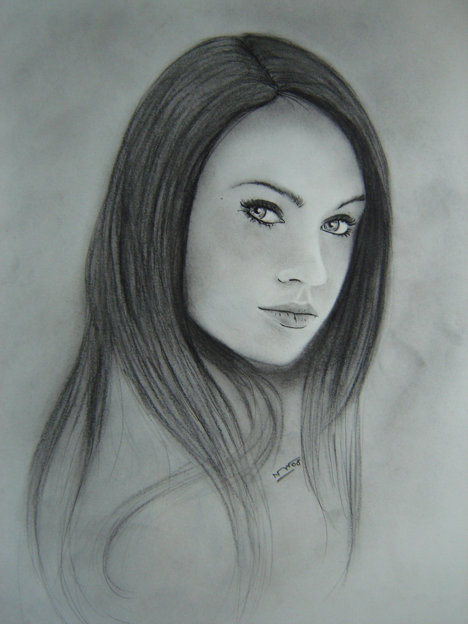 Fonds d'cran Art - Crayon Portraits Megan Fox 1