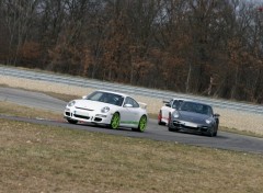 Fonds d'cran Voitures Trio de Porsche