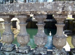 Fonds d'cran Constructions et architecture Balustrade de pierre sur l'tang des cygnes.