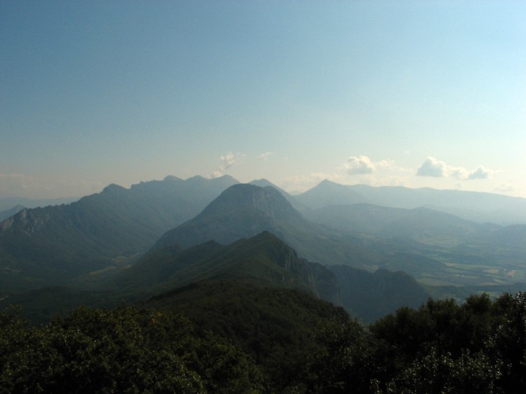 Fonds d'cran Nature Montagnes Les 3 Becs vus de Rochecolombe