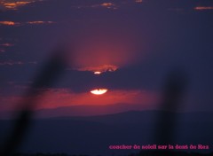 Fonds d'cran Nature Coucher de soleil sur la dent de rez  ( Ar dche )