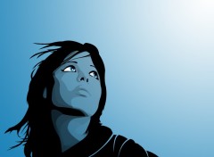 Wallpapers Digital Art Blue girl