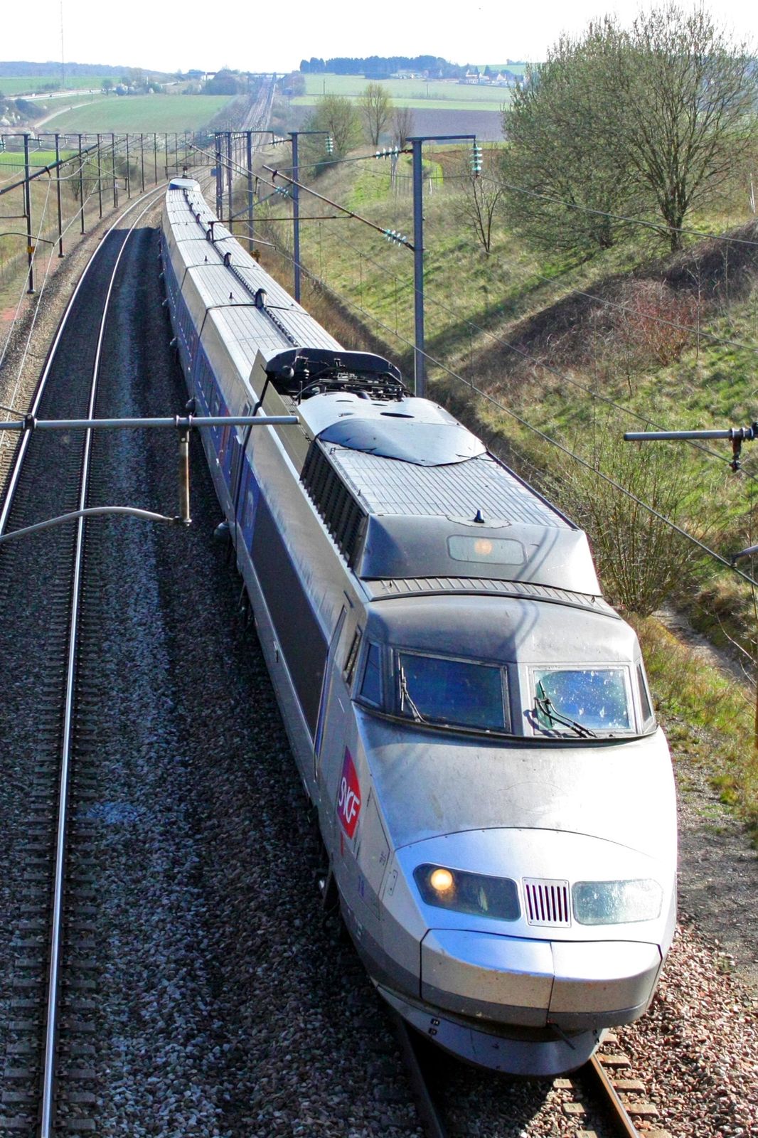 Fonds d'cran Transports divers Trains TGV bleu