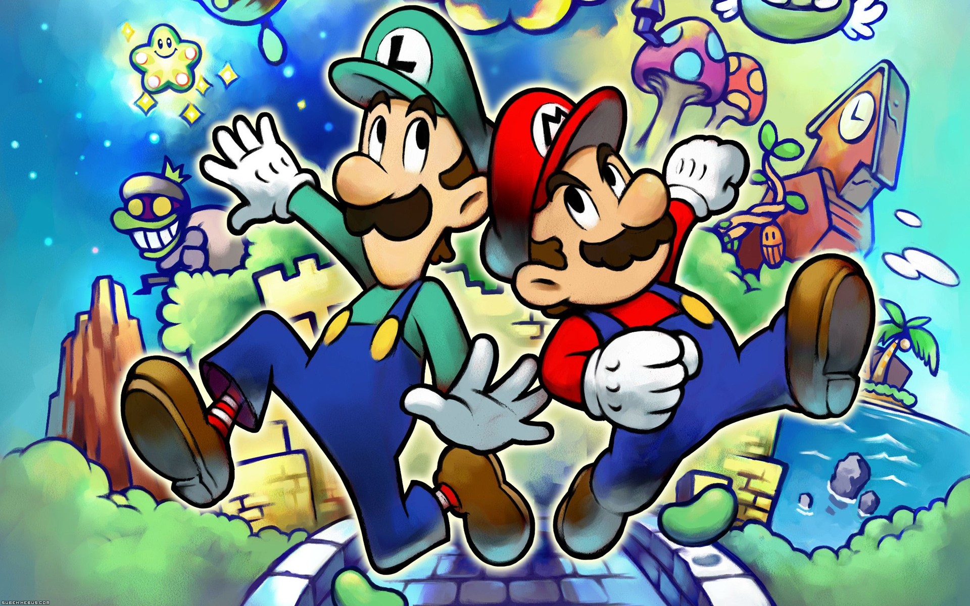 Wallpapers Video Games Mario & Luigi : Superstar Saga Mario & Luigi : Superstar Saga