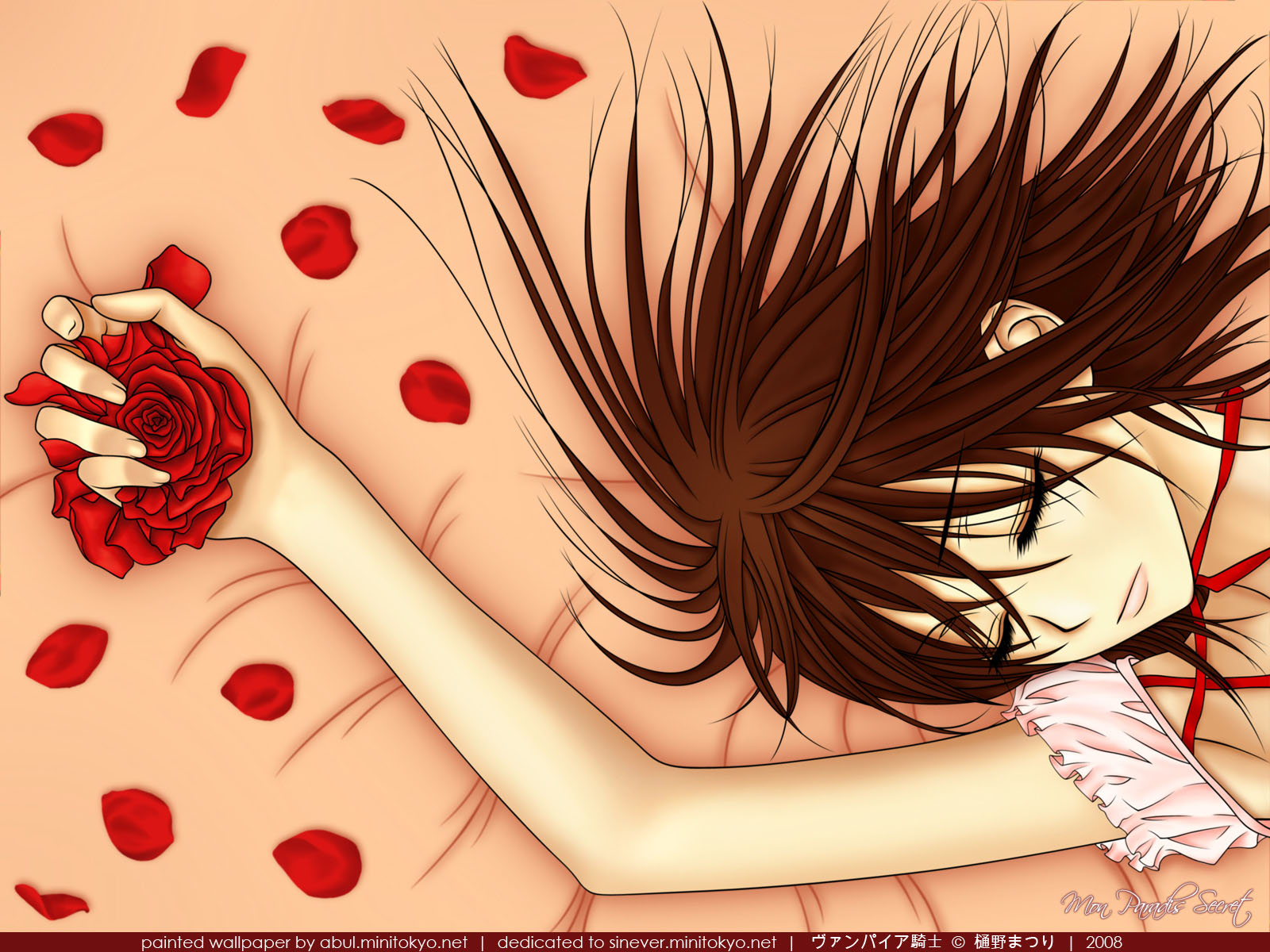 Fonds d'cran Manga Vampire Knight Pink Lady