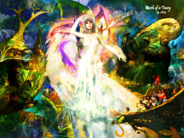 Wallpapers Fantasy and Science Fiction Fairies Birth Of Fairy