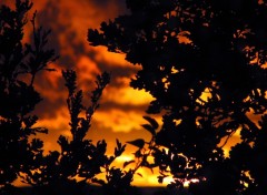 Fonds d'cran Nature Coucher de soleil sur les Mt d'Ardche