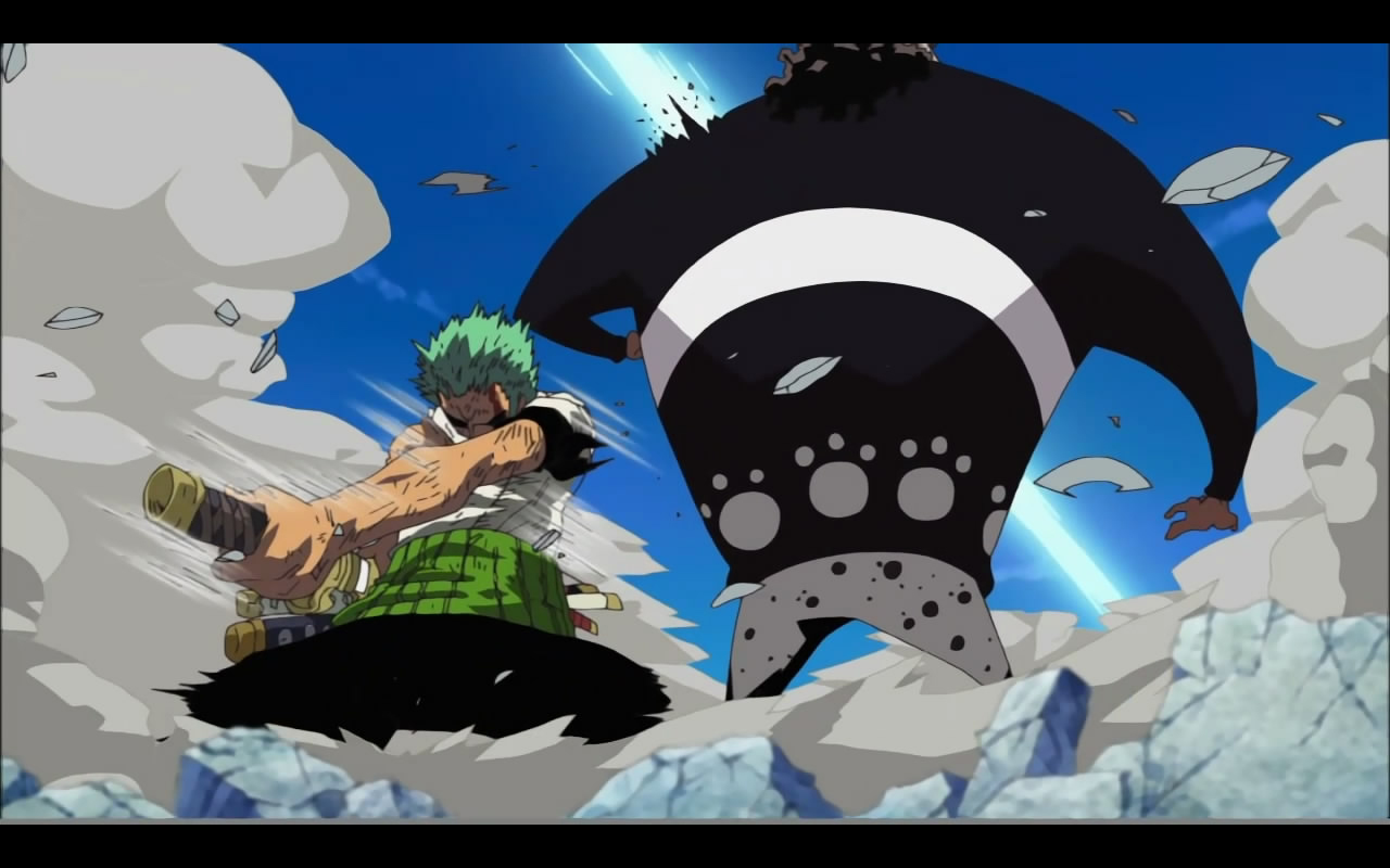 Wallpapers Manga One Piece ~ Zoro VS Shishibuka ~