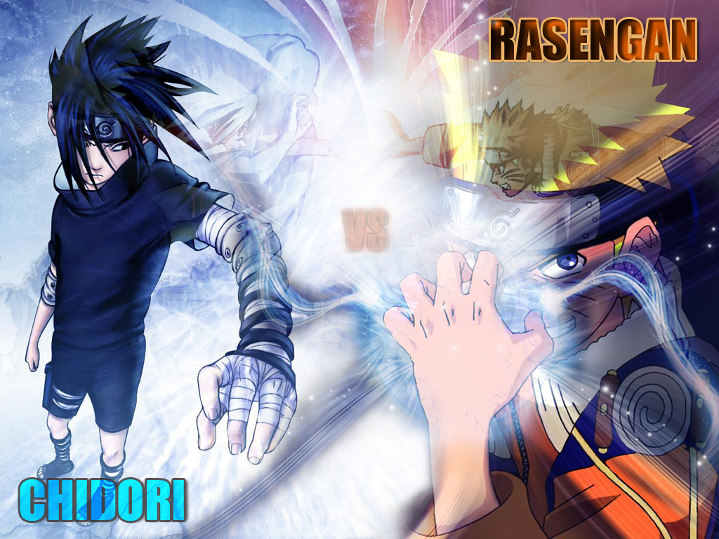 Wallpapers Manga Naruto chidori vs rasengan