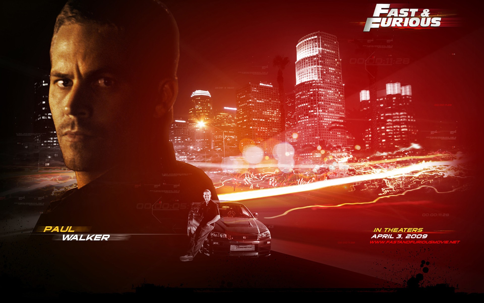 Wallpapers Movies Fast and Furious 4 paul Walker F-F 4