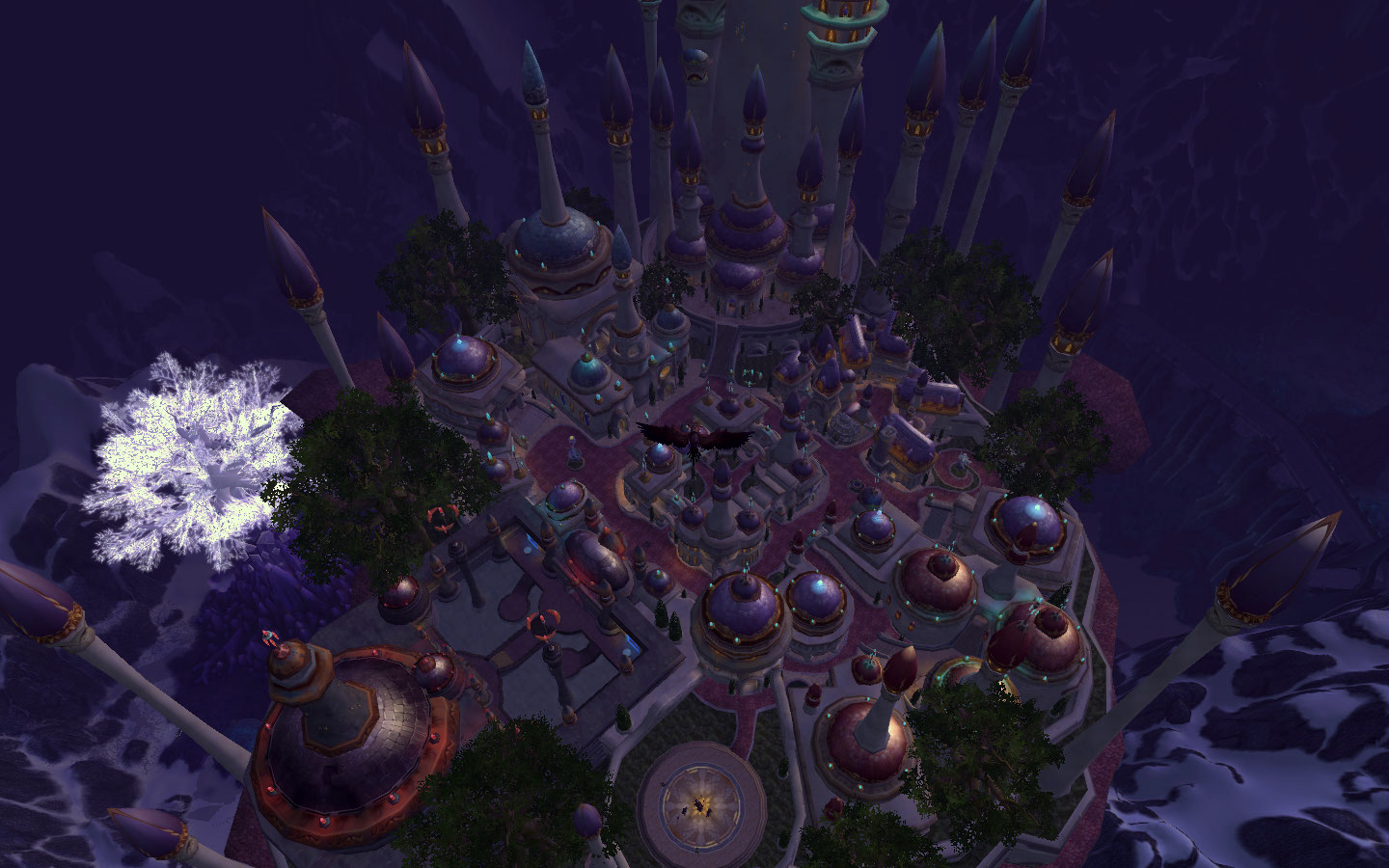 Wallpapers Video Games World of Warcraft : Wrath of the Lich King Serenity - Dalaran From Above