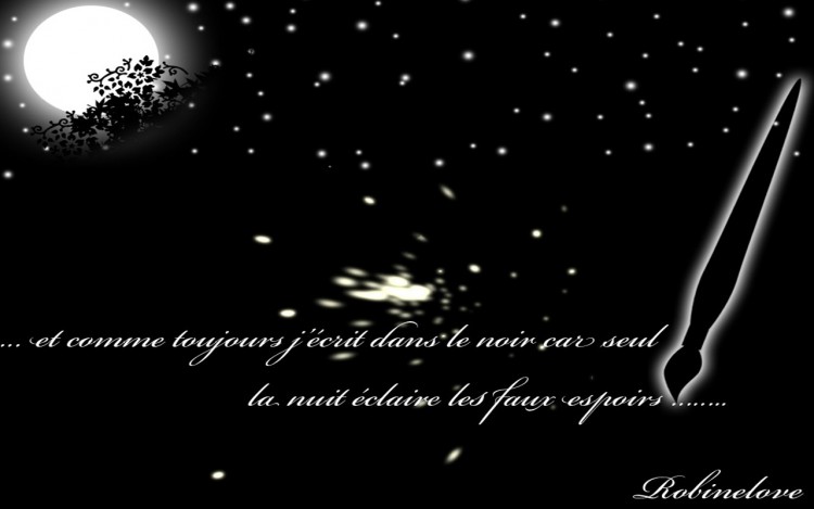 Wallpapers Digital Art Poetry - Texts LA NUIT 