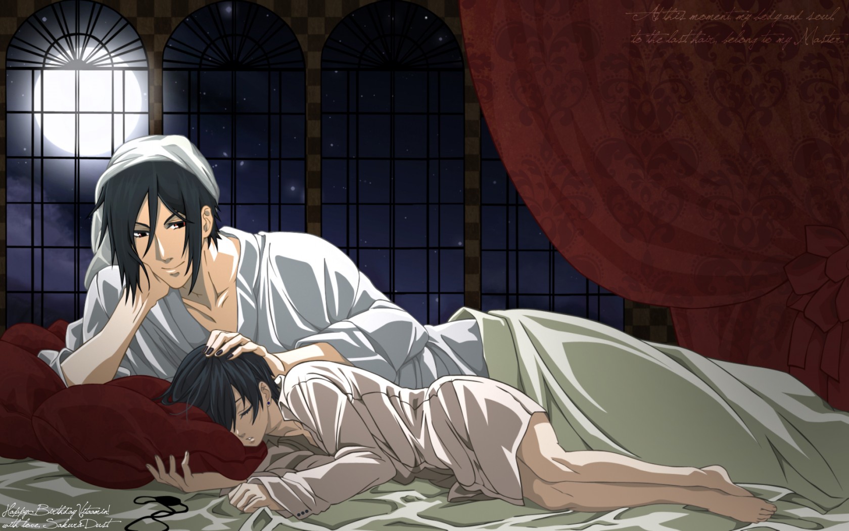 Wallpapers Manga Kuroshitsuji (Black Butler) ciel et sebastian