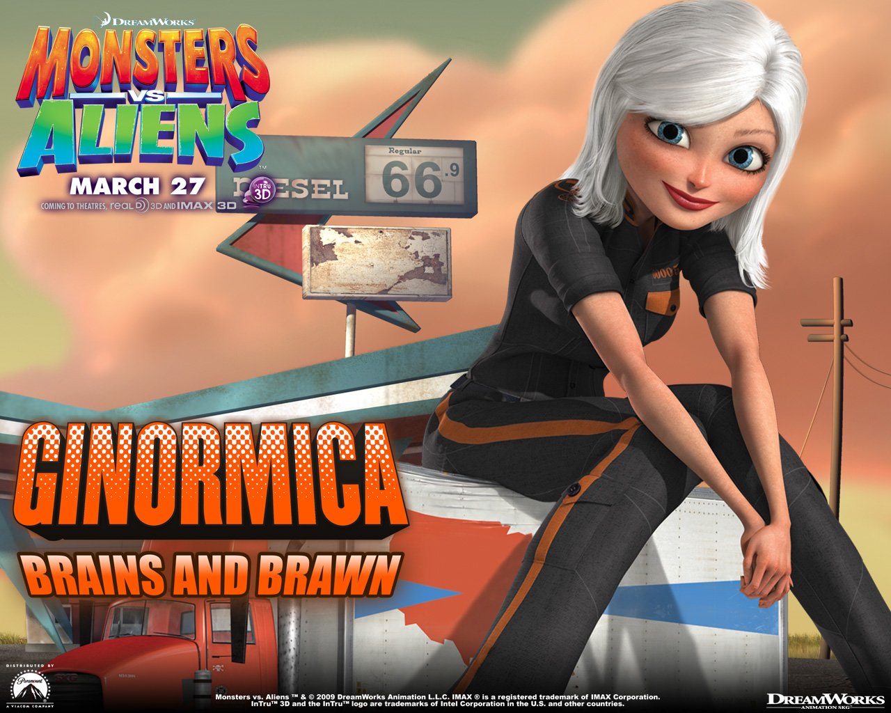 Wallpapers Cartoons Monsters vs. Aliens 