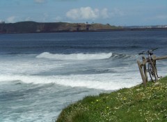 Wallpapers Nature Plage de Gijn, Asturias. (Espagne)