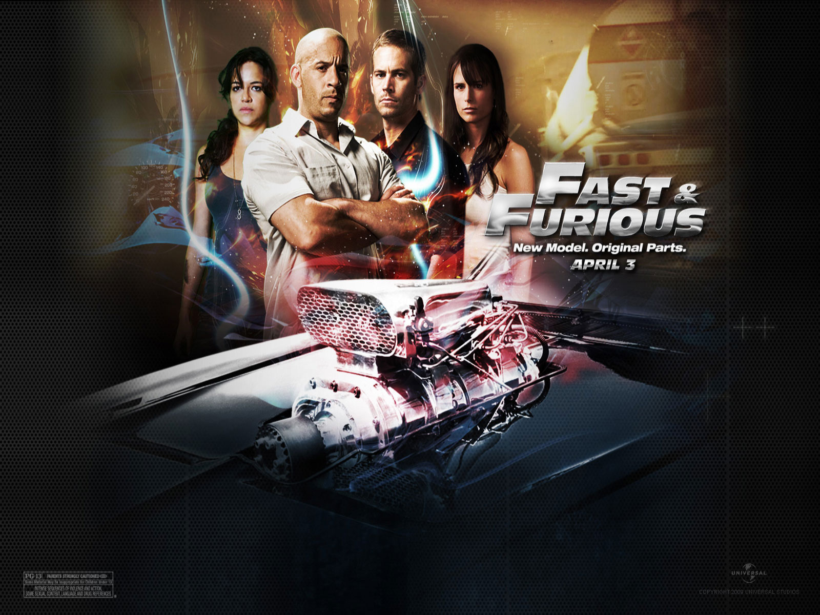 Fonds d'cran Cinma Fast and Furious 4 